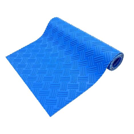Tapis d'échelle de piscine – Tapis de protection pour échelle de piscine avec texture antidérapante, bleu 91,4 x 22,9 cm