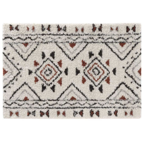 Tapis Déco à Motifs "Saharienne" 120x170cm Beige