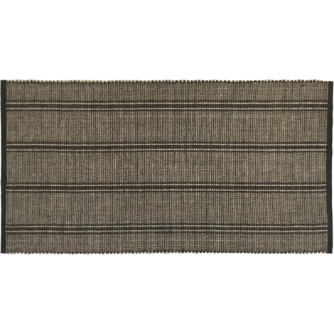 Tapis déco à rayures en coton 60x120cm