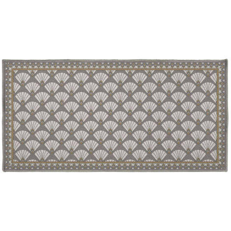 Tapis Déco "Art Déco Chic" 50x120cm Gris