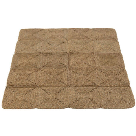 Tapis Déco "Cordes Tissées" 122x153cm Naturel