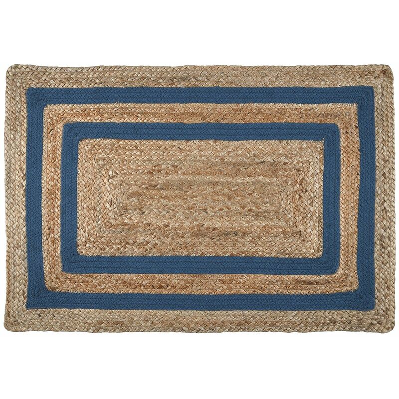 Tapis en jute modèle berry 60 x 90 cm orage
