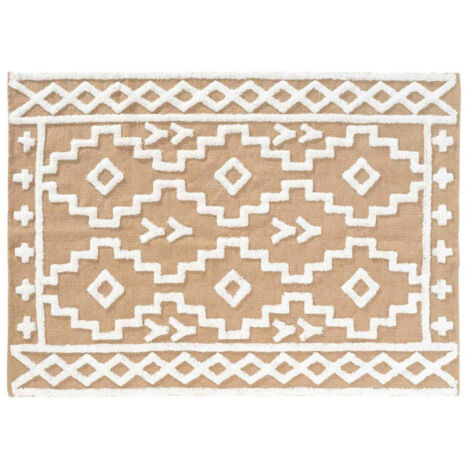 Tapis Déco en Jute "Medine" 120x170cm Naturel