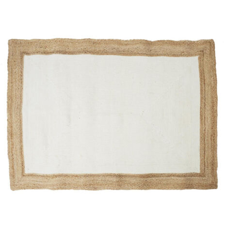Tapis Déco en Jute "Rodame" 120x170cm Écru
