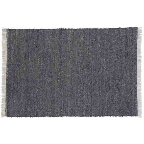 Tapis Déco en Laine "Betina" 160x230cm Gris