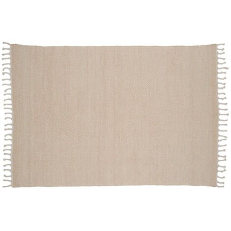 Tapis Déco en Laine "Loke" 203x300cm Beige