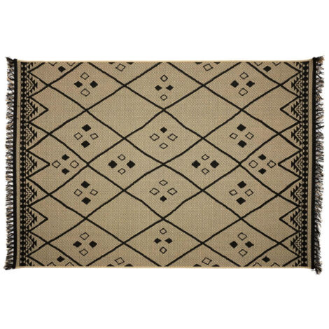 Tapis Déco Ethnique "Mirage" 150x200cm Naturel