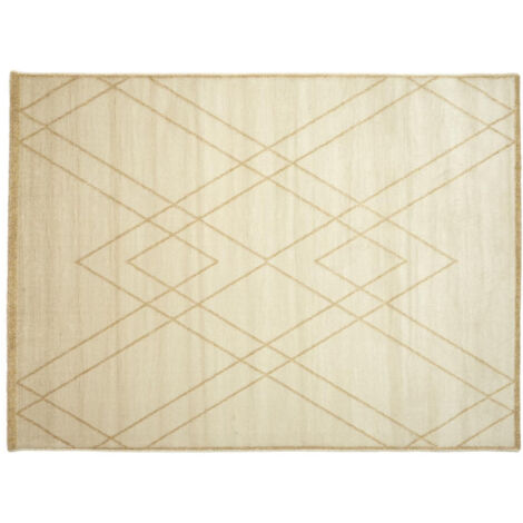 Tapis Déco Fil Métallisé "Royal" 150x200cm Beige