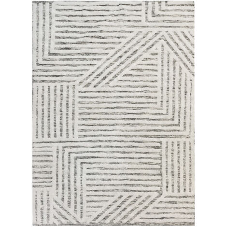 Tapis déco géométrique en coton 140x200cm