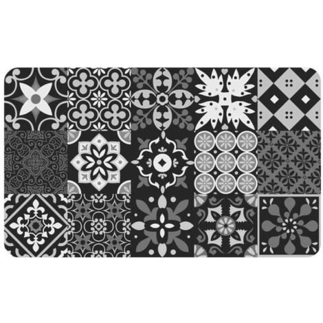 Tapis Déco Imprimé "Salou" 45x75cm Gris