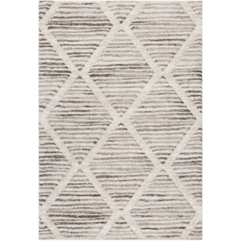Tapis déco intérieur style berbère losanges 160x230cm