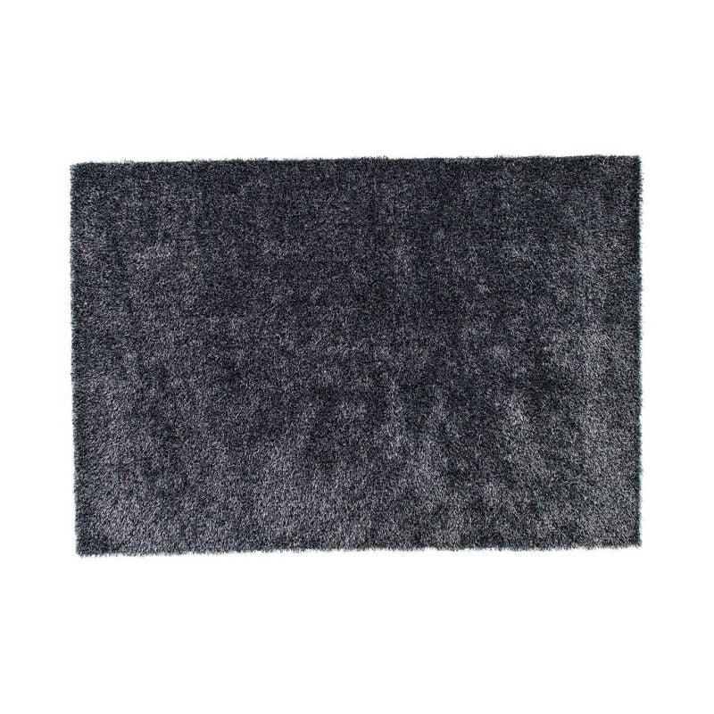 Paris Prix - Tapis Déco 'Mattis' 200x290cm Gris Anthracite