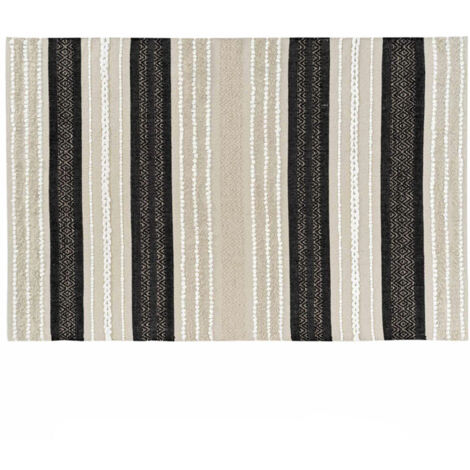 Tapis Déco "Mirage" 120x170cm Naturel & Noir