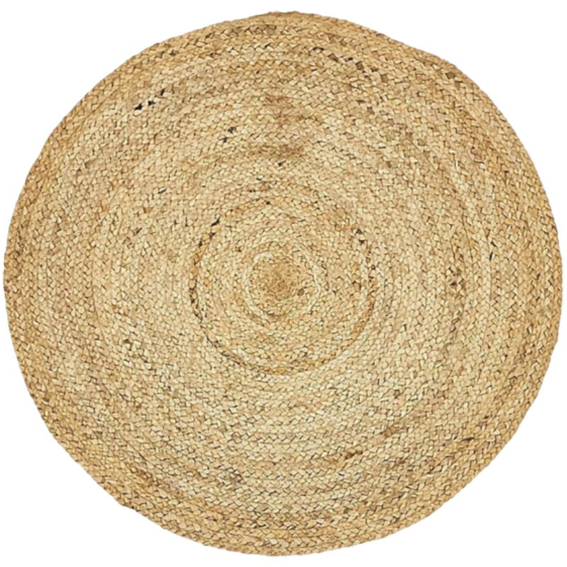 Tapis déco rond en jute 90x90cm