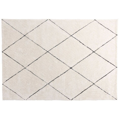 Tapis Déco Shaggy "Patrik" 160x230cm Blanc