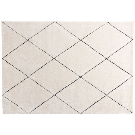 Tapis Déco Shaggy "Patrik" 200x290cm Blanc