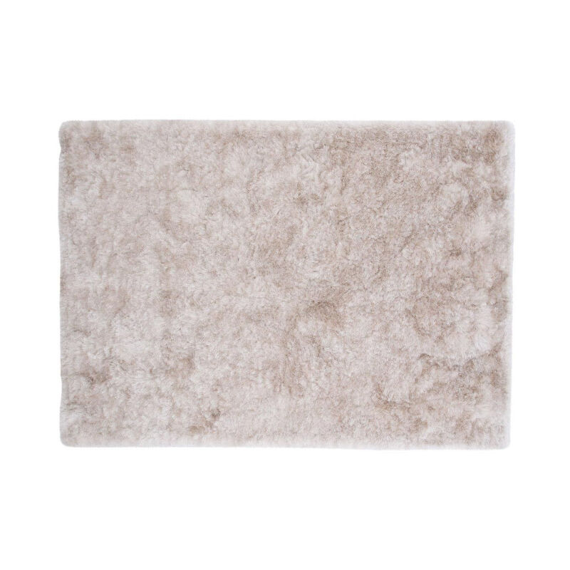 Paris Prix - Tapis Déco Shaggy 'Shiva' 201x302cm Champagne