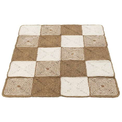 Tapis Déco "Tissage Corde" 122x153cm Naturel