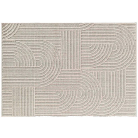 Tapis Déco Tissé "Ezio" 120x170cm Naturel