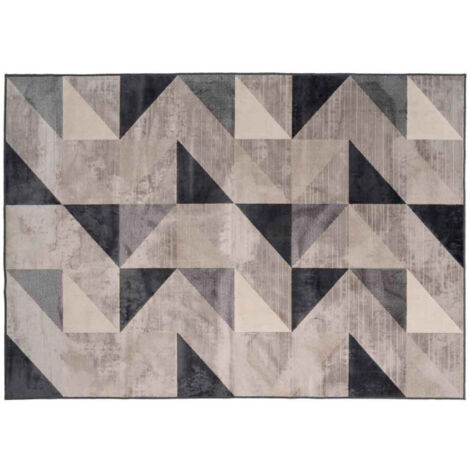 Tapis Déco Tissé "Graphic" 140x200cm Naturel