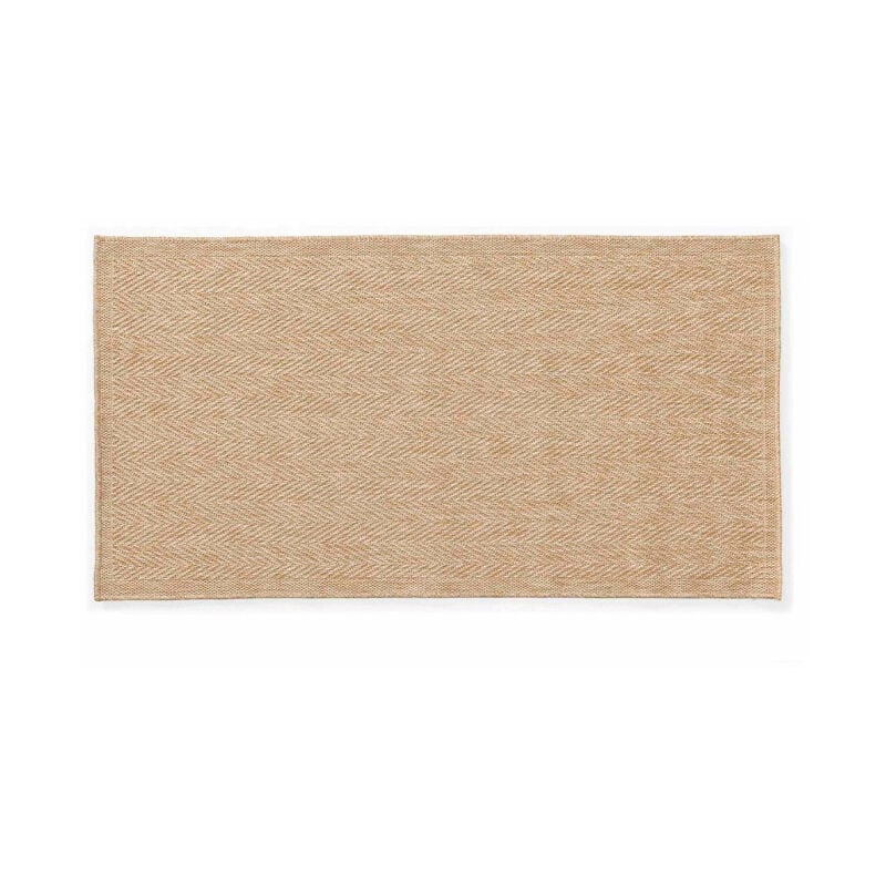 Paris Prix - Tapis Déco Tissé 'Ilem' 80x150cm Naturel