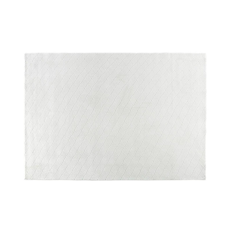 Paris Prix - Tapis Déco 'Todd' 160x230cm Blanc