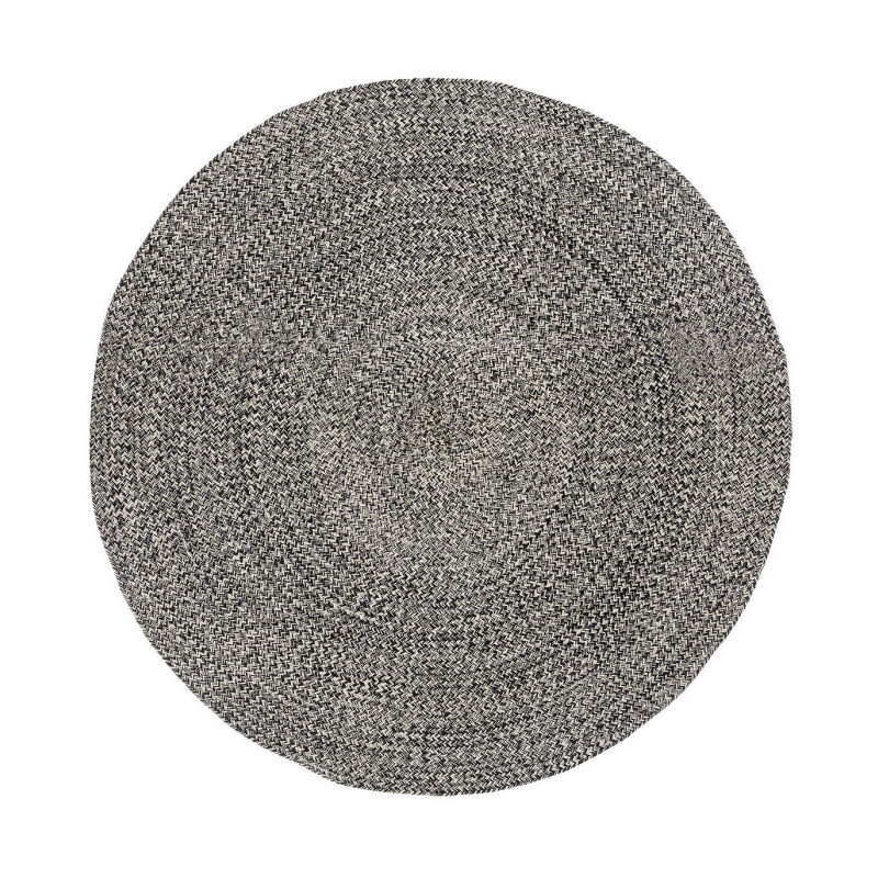 Atmosphera - Tapis Déco Tressé 'Café' 120cm Noir