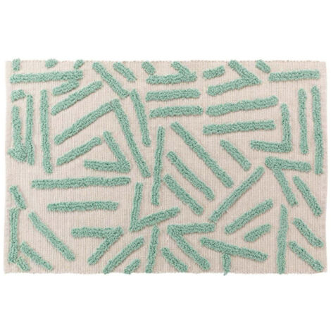 Tapis Déco Tufté "Athena" 60x90cm Sauge