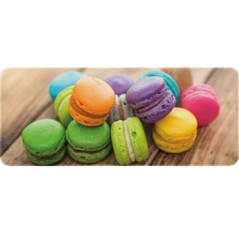 Tapis Decor De Cuisine Macarons Minis 50x120 Cm - Idmat