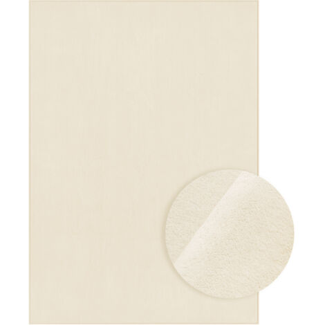 Tapis Décoratif, 120 x 170 cm, Tapis de salon, Antidérapant, Décoration Intérieure, pour Salon, Chambre, Lavable en Machine, Style Moderne, Beige Cappuccino