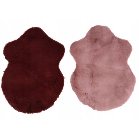 Tapis décoratif en fausse fourrure 38x55 cm