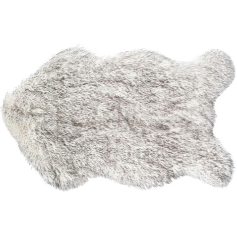 Tapis décoratif en Fourrure synthétique Gris clair 68 x 100 cm - Feeric Christmas
