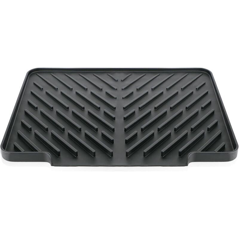 Tapis d'égouttage de vaisselle 40 x 30 cm, tapis d'égouttage de cuisine en silicone, tapis de cuisine antidérapant résistant à la chaleur, tapis d'égo