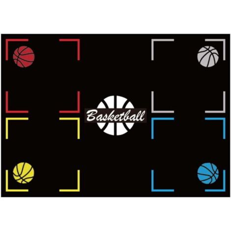 Tapis d'Entraînement de Basketball - Semelles en Caoutchouc Silencieuses et Antidérapantes, pour la Maison et les Enfants, Compatible avec les Jouets de Sport et d'Extérieur.
