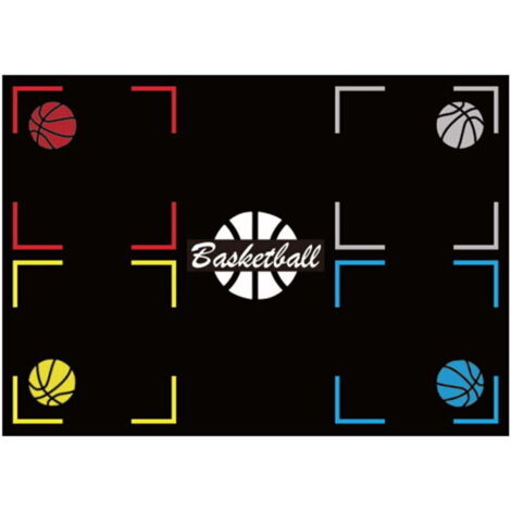 Tapis d'Entraînement de Basketball - Semelles en Caoutchouc Silencieuses et Antidérapantes, pour la Maison et les Enfants, Compatible avec les Jouets de Sport et d'Extérieur.