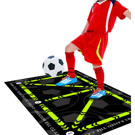 Tapis d'entraînement de football, antidérapant, silencieux et amortissant, idéal pour l'entraînement des enfants et des adultes.////