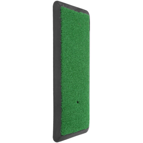 Tapis d'entraînement de golf avec gazon synthétique et tapis en caoutchouc pour améliorer votre swing.
