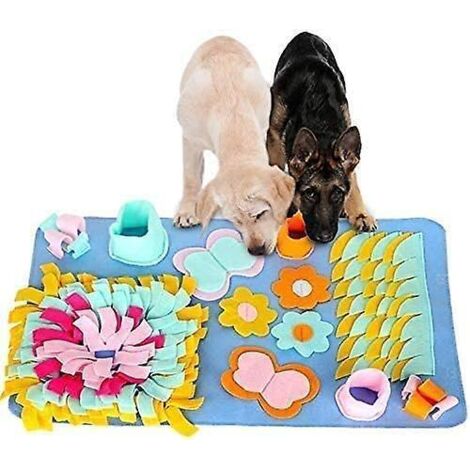 tapis D'entranement Pour Animaux De Compagnie De Fleur (45cm  75cm) Tapis D'alimentation Pour Chiens, Tapis Anti - Stress Pour L'entranement, Jou