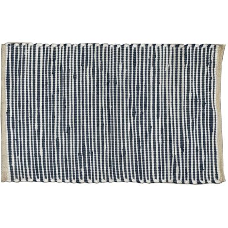 Tapis d'entrée 50x80cm 100% coton, doux et résistant, idéal pour décorer la maison et protéger les sols
