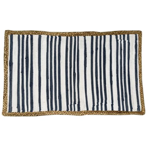 Tapis d'entrée 50x80cm, 100% jute, Design moderne, Textile de maison, décoration élégante, tapis antidérapant