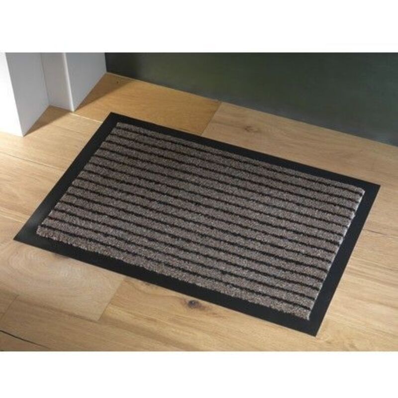 Tapis Grattant Intérieur Extérieur Strong Marron Taille: 60x90cm