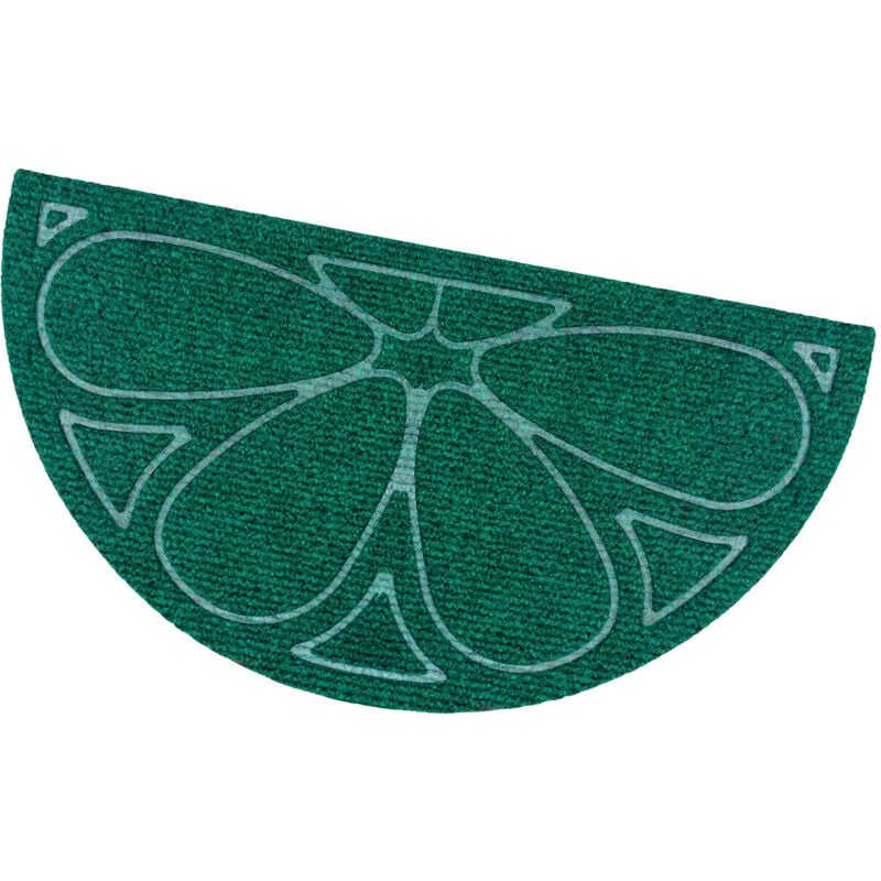 Emmevi Mv S.p.a. - Tapis d'entrée Absorbant Antidérapant Lavable Interne Externe Demilune - Vert