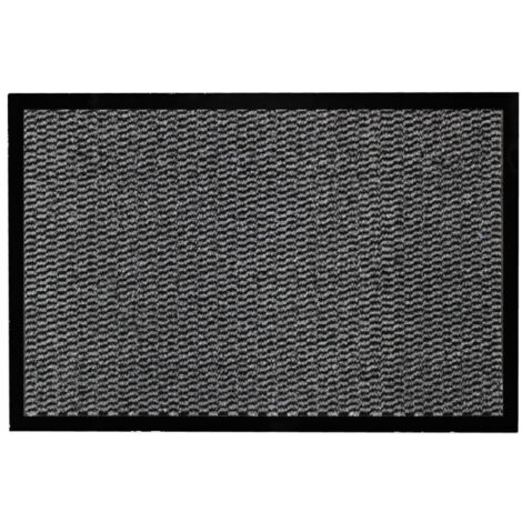 Tapis d'Entrée Anti-Poussière "Julius" 40x60cm Noir & Gris