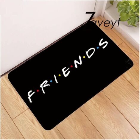 Tapis d'entrée classique Friends de différentes tailles pour salle de bain et cuisine, inspiré de la série télévisée Friends. Tapis de sol en velours pour l'entrée.