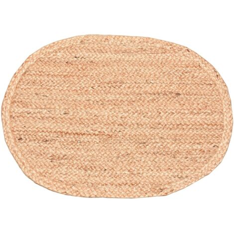 Tapis d'entrée décoratif antidérapant en jute, durable, lavable, intérieur/extérieur, idéal pour la maison.