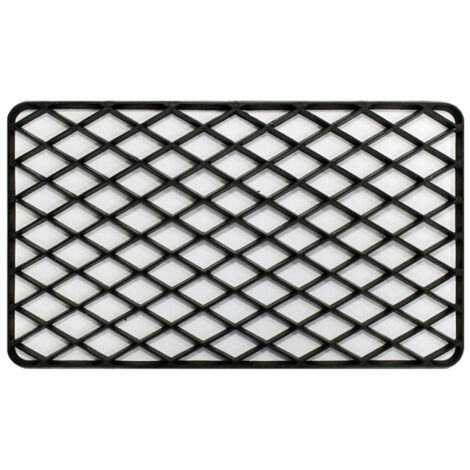 Tapis d'Entrée en PVC "Grille" 34x58cm Noir