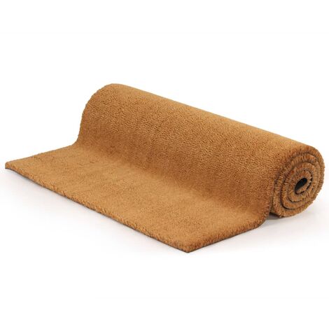 Tapis d'entrée Fibre de coco 24 mm 100 x 200 cm Naturel