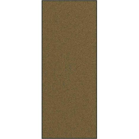 Tapis d'entrée Marron et Noir 120 x 300 cm Polyamide et PVC