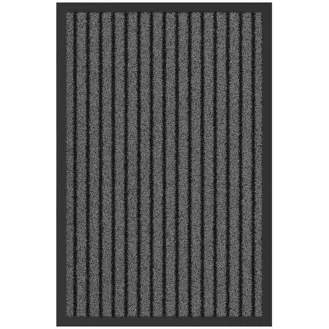 Tapis d'entrée Noir 40 x 60 cm Polypropylène