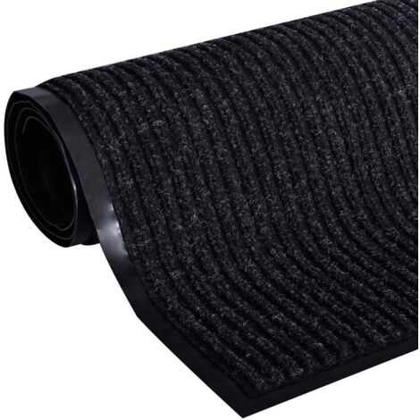 Tapis d'entrée noir 90 x 60 cm PVC